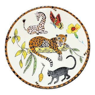 Lynn Chase Jungle Jubilee Dessert Salad Plate, 7 Available For Sale