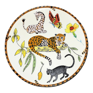 Lynn Chase Jungle Jubilee Dessert Salad Plates, Set of 6