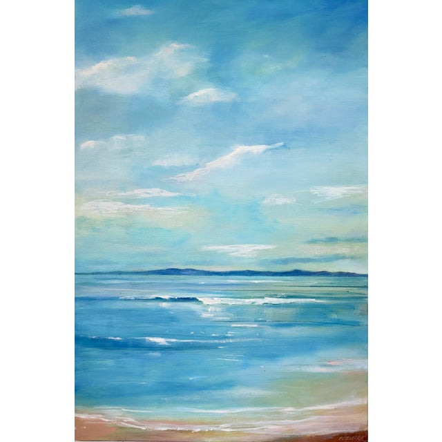 Original Seascape Oil Painting Santa Barbara Painting by Michele Zuzalek Titled a "New Day" For Sale