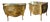 1900-1909 Superb Pair of Serpentine Front Venetian Rocco Style Painted Commodes For Sale