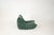 1970s Set of Togo Lounge Chair and Teal Fabric by Michel Ducaroy for Ligne Roset, 1973 For Sale - Image 5 of 18
