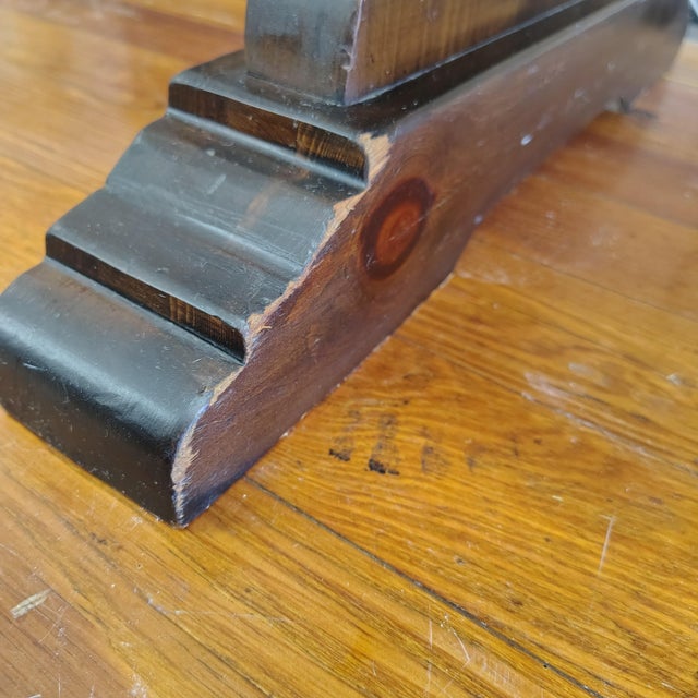 Wood Vintage Lancaster Solid Wood Writing Desk With Brass Hardware and Cubby Storage For Sale - Image 7 of 11