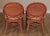 1990s McGuire of San Francisco Painted Twisted Rattan Armchairs (B) - a Pair For Sale - Image 5 of 13