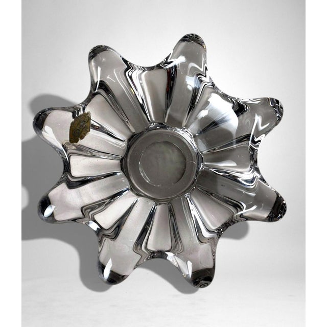 Art Vannes Vannes-Le-Châtel Cristalleries French Clear Crystal Centerpiece For Sale - Image 4 of 18