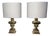 Vintage Italian Brass Table Lamps, 1950s, Set of 2 For Sale
