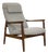 Mid-Century Modern High Back Lounge Chair by Edmund Homa, Poland, 1960s For Sale