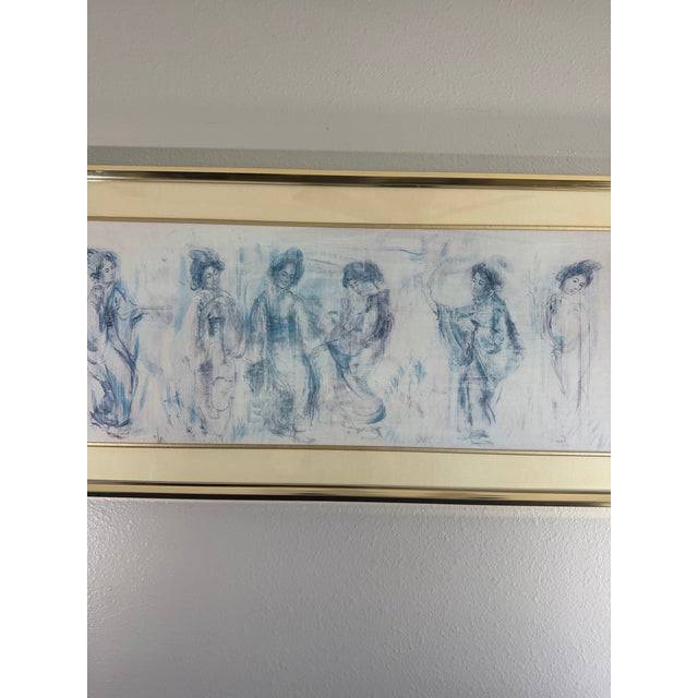Vintage Framed Figurative Artwork, Circa 1990s' For Sale - Image 9 of 14
