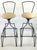 Mid 20th Century Mid Century Wrought Iron Swivel Bar Stools - a Pair For Sale - Image 5 of 10