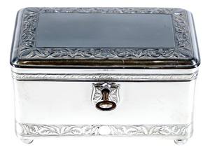 Antique Vienna Silver Biedermeier Sugar Box by Christian Sander, 1831