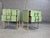 Magnificent Pair of Green Murano Glass Bedside Tables Made in Italy Available These exquisite Green Murano Glass...