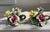 Hollywood Regency Mid 20th Century Italian Capodimonte Ceramic Flower Candlestick Holders With Finger Loops-Set of 2 For Sale - Image 3 of 11