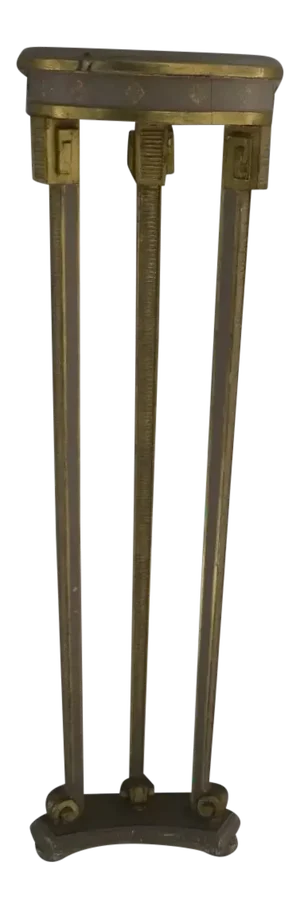 Narrow Demilune Table and Sconce