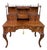 Flame Mahogany Writing Desk, 1860s For Sale