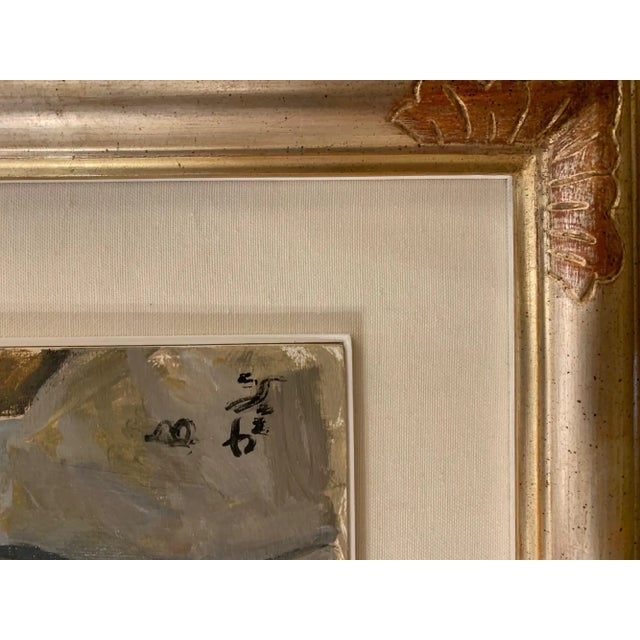 Late 20th Century Bruno Paoli "Lover" Original Italian Modern Figurative Portrait, 20th Century Florence Italy Fine Art Painting, Oil on Canvas, 21.5x17.5" For Sale - Image 5 of 7