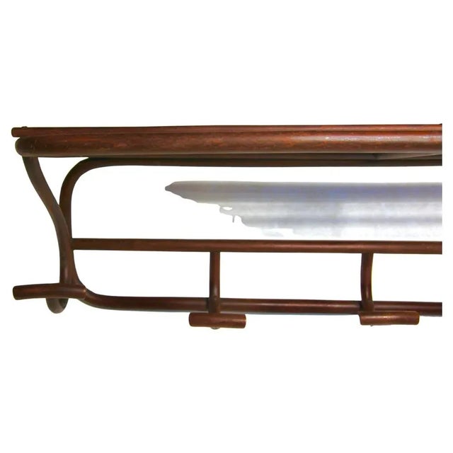 Art Nouveau Bentwood Wall Coat Rack from Thonet For Sale - Image 9 of 10