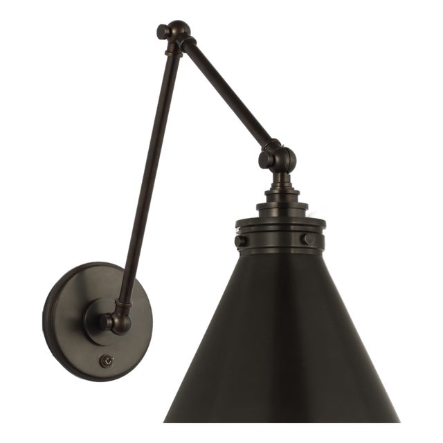 Chapman & Myers for Visual Comfort Signature Parkington Double Library Wall Light in Bronze For Sale