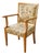 Vintage Salon Lounge Chair with Floral Tapestry Upholstery, 1940s For Sale