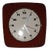 Vintage Wall Clock with Red Ceramic Case by Dugena, 1970s For Sale