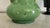 Mid-Century Modern Vintage German Green and Brown Drip Glaze Double Handle Vase, Marked Germany 850 For Sale - Image 3 of 14