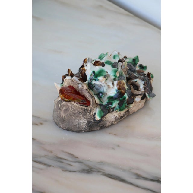 Mid-Century Modern Vintage Demon Face, Studio Pottery, Glazed Earthenware For Sale - Image 6 of 13