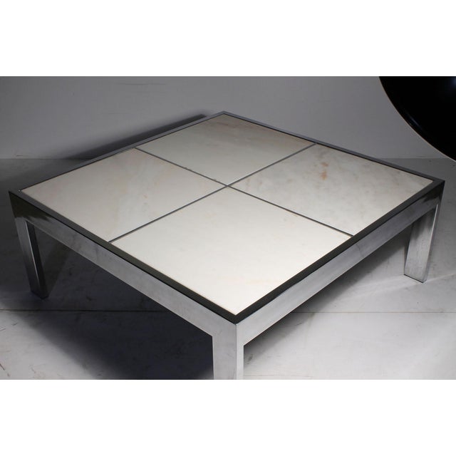 White Design Institute of America (DIA) Marble Coffee Table For Sale - Image 8 of 12