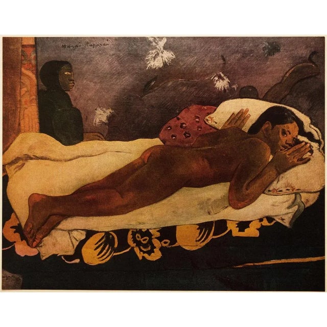 Paper 1950s After Paul Gauguin, Art Nouveau Tahitian Nude First Edition Photogravure For Sale - Image 7 of 7