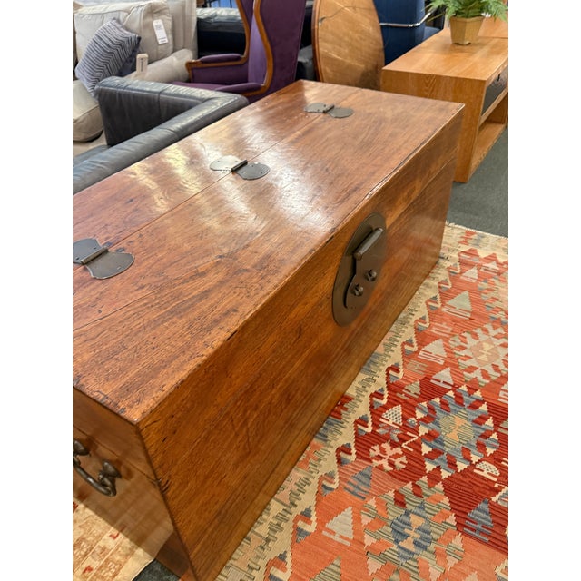Ming Wood Storage Chest + Interior Drawers, Vintage For Sale In San Francisco - Image 6 of 11