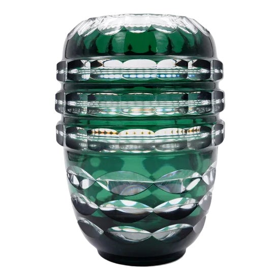 20th Century Art Deco Crystal Vase attributed to Charles Graffart for Val Saint Lambert For Sale