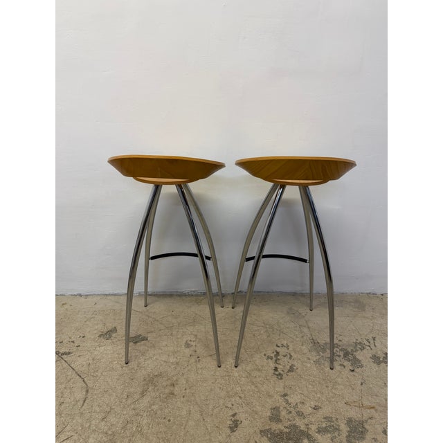 Sigurdur Thorsteinsson Lyra Bar Stools for Magis, Italy - A Pair For Sale - Image 14 of 18