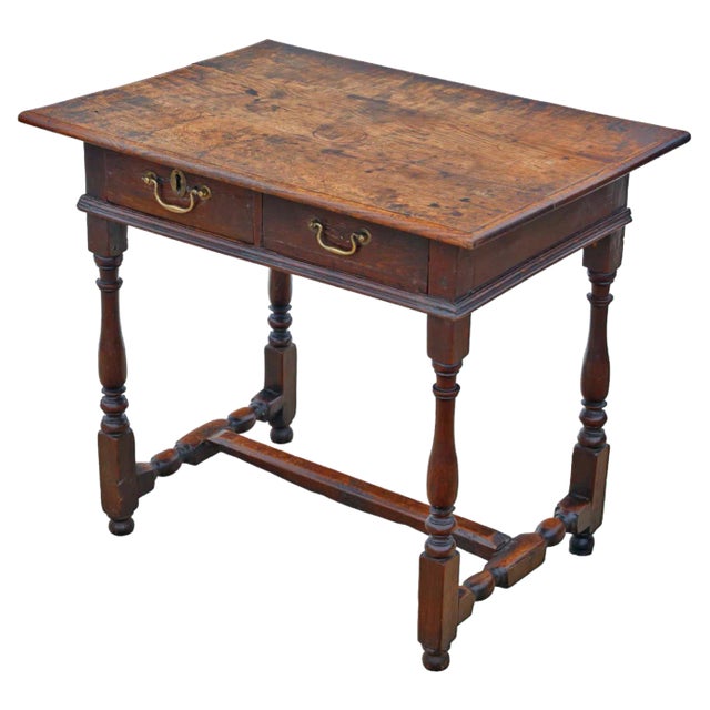 Antique Oak Writing Table For Sale