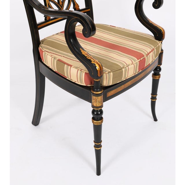 Antique English Revival Pierced Splat Back Dining Chairs, 1900s, Set of 10 For Sale - Image 9 of 16