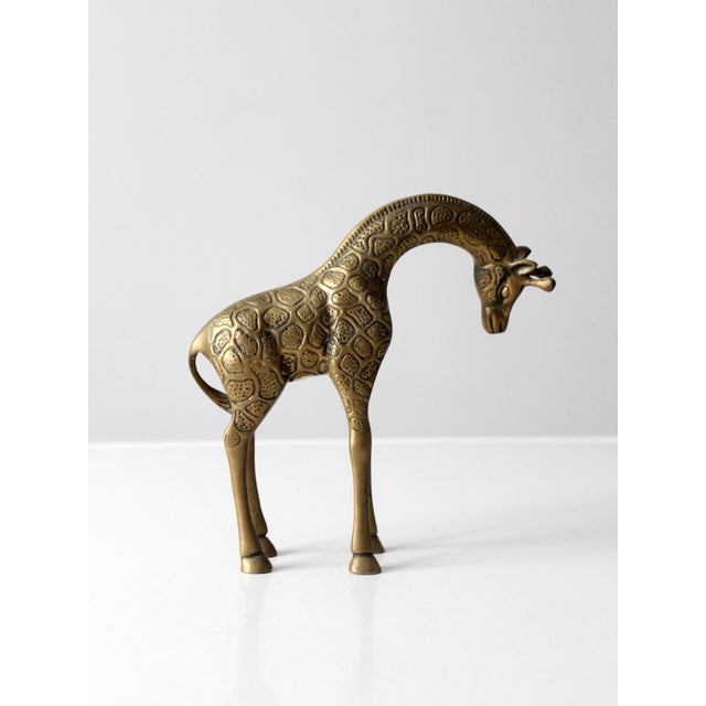 Mid-Century Brass Giraffe Figurine by Leonard For Sale - Image 4 of 11