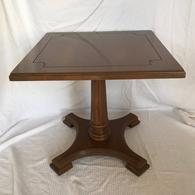 Mid Century Mersman Cherry Wood 8722 Pedestal Side Table ...