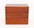 Late 20th Century Pair of Modern Cherry-Stained Wood Chests of Drawers For Sale - Image 5 of 9