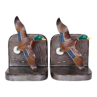 Mallard Duck Bookends - a Pair For Sale