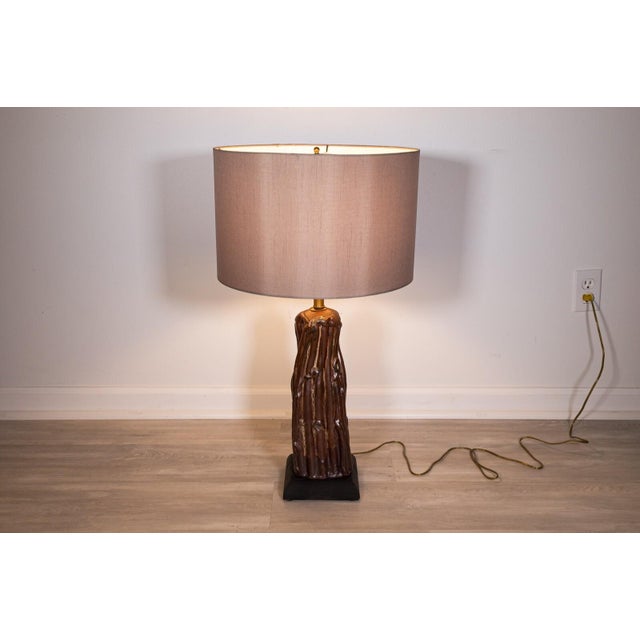 Abstract Late 20th Century Signed John Glick Ceramic Lamps With 3 Way Switch - a Pair For Sale - Image 3 of 10