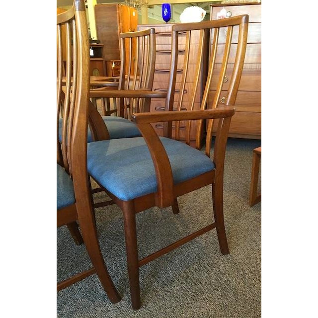 Mid 20th Century Set of Six Mid Century Modern Teak Frame Dining Chairs c.1960 For Sale - Image 5 of 7
