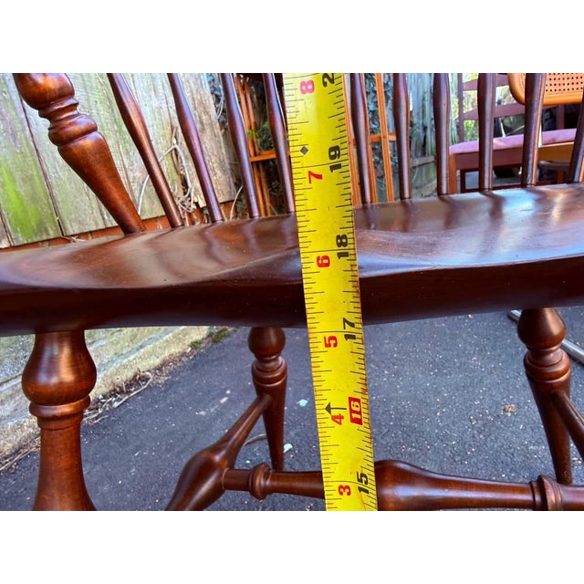 Set of 4 Early American Style Comback Windsor Chairs For Sale - Image 11 of 16