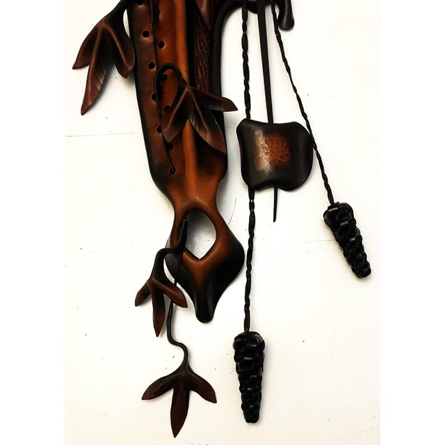 1970s Large Sculptural Wall Clock, 1970s For Sale - Image 5 of 18