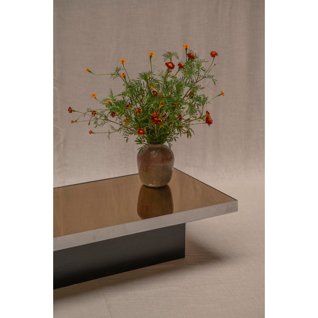 Metal Vintage French Space Age Coffee Table, 1970s For Sale - Image 7 of 13