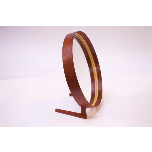 Swedish Teak Table Mirror by Uno and Östen Kristiansson for Luxus For Sale - Image 11 of 13