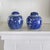 Pair of Blue and White Chinese Chinoiserie Prunus Blossom Lidded Ginger Jars For Sale - Image 9 of 14