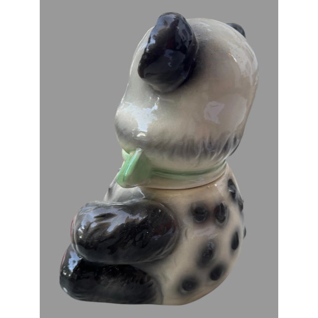 Vintage Brush McCoy Figural Panda Bear Cookie Jar For Sale - Image 11 of 12