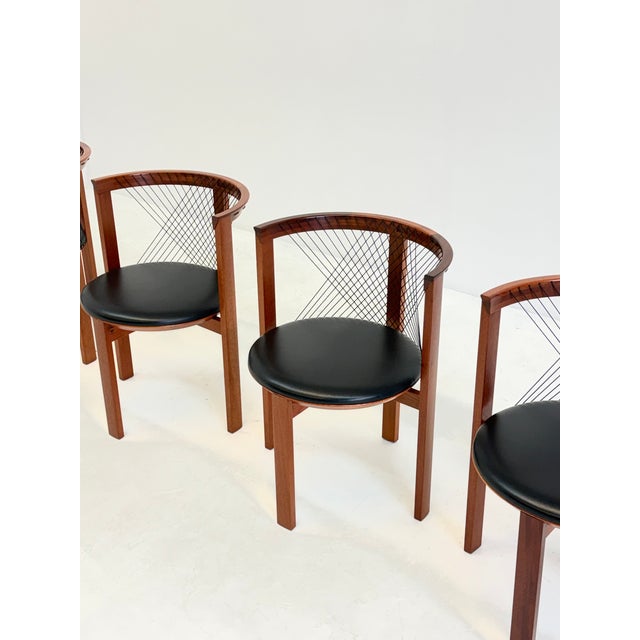 String Chairs by Niels Jørgen Haugesen for Tranekær Furniture, 1970s, Set of 4 For Sale - Image 11 of 18