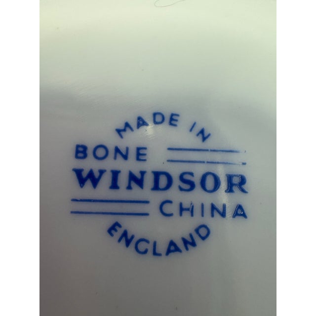 Mid 20th Century Vintage Windsor Bone China Pinecone Teacup & Saucer | Made in England | Woodland Tea Cup | Mid Century English China For Sale - Image 5 of 10