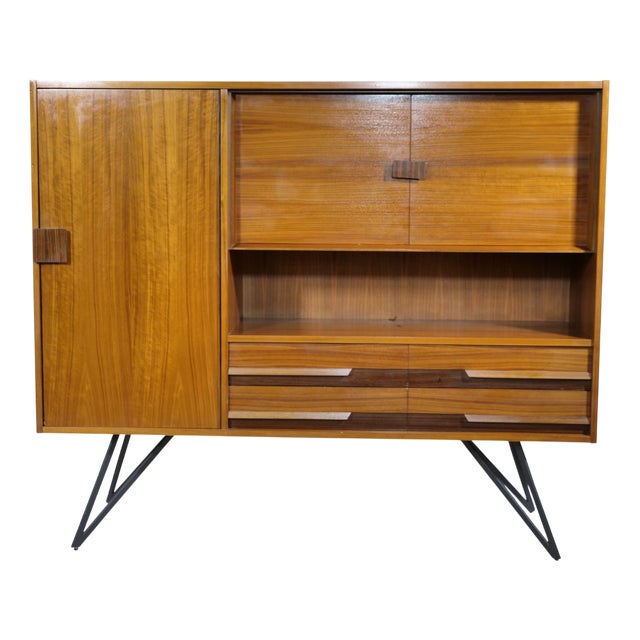 Mid-Century Modern Teak Highboard by Ernst Dieter Hilker, 1960s For Sale