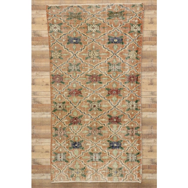 Mid 20th Century Vintage Turkish Sivas Rug - 03'05 X 06'07 For Sale - Image 5 of 5