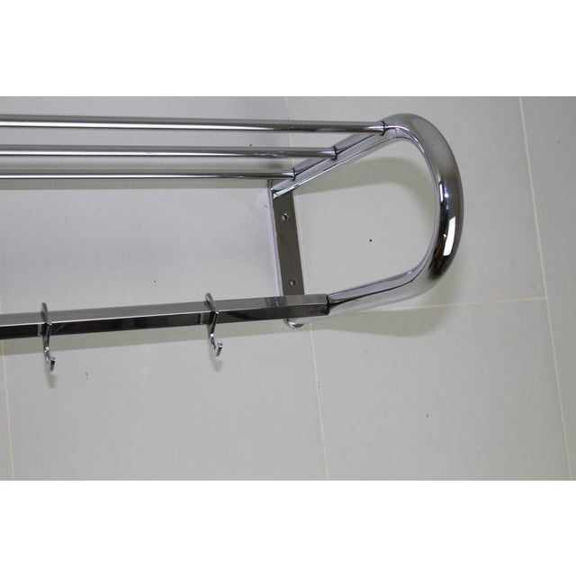 Vintage Bauhaus Style Chrome Coat & Hat Rack, 1940s For Sale - Image 6 of 18