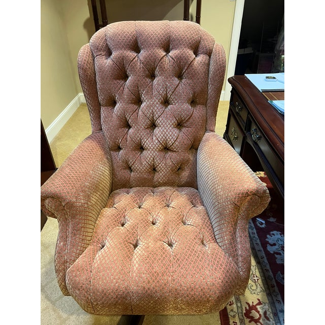 Early 21st Century Tufted Office Chair by Hancock & Moore For Sale - Image 11 of 12