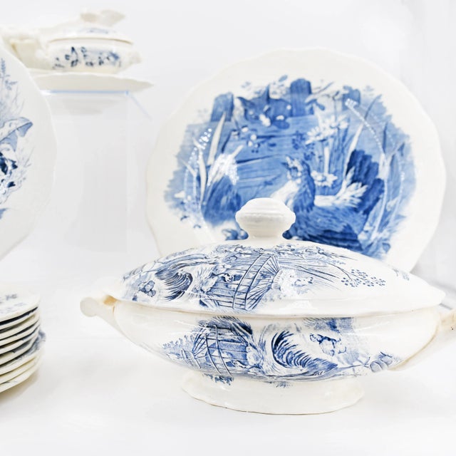 Mid 20th Century Sarguemine Faience Tableware - 73 Pieces For Sale - Image 5 of 6